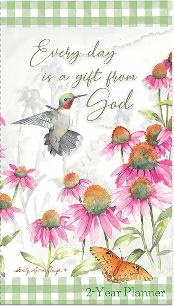2024-2025 Every Day Is A Gift From God 2 Yearr Pocket Planner & Note Pad