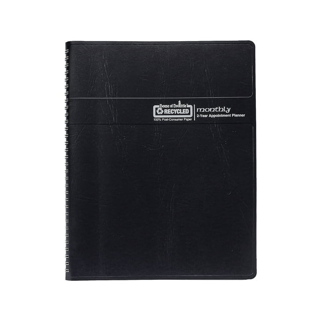 "House of Doolittle 20242025 Monthly Planner, Black, 8.5""x11"" (2620