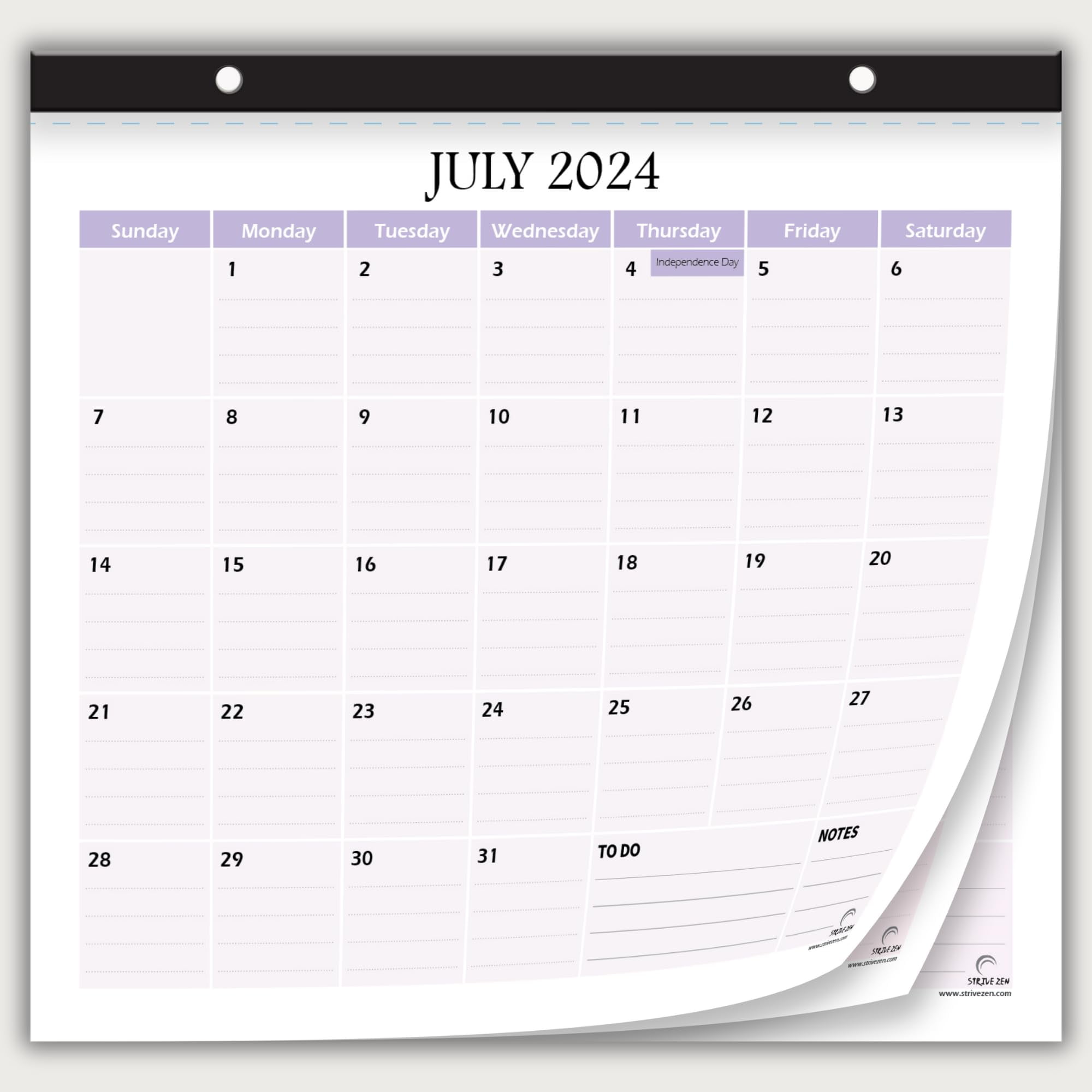 20242025 Fridge Calendar for Refrigerator by StriveZen