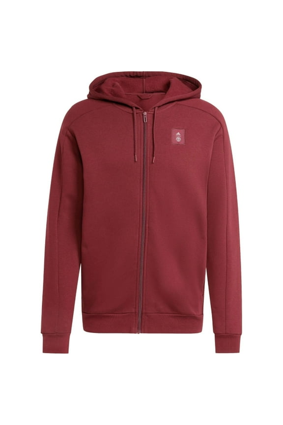 2024-2025 Man Utd Seasonal Full Zip Hoody (Shadow Red)