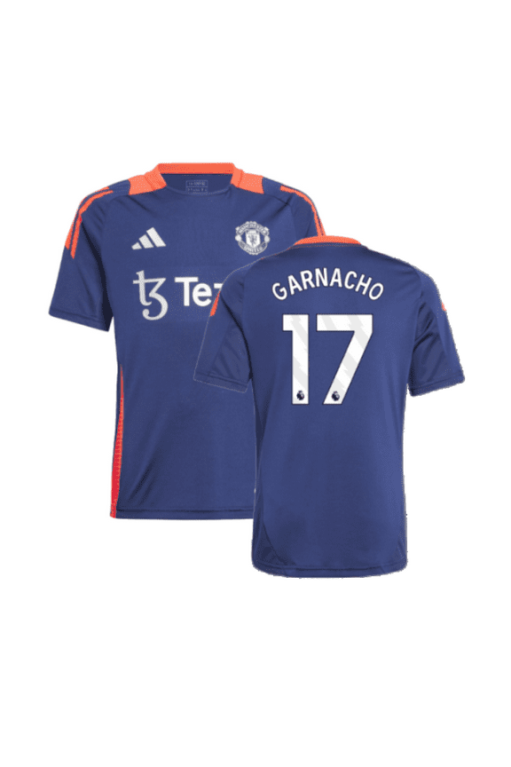 2024-2025 Man Utd Training Jersey (Night Indigo) - Kids (Garnacho 17)