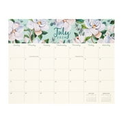 2024-2025 Mintgreen Monthly/Weekly Medium Deskpad Magnolias