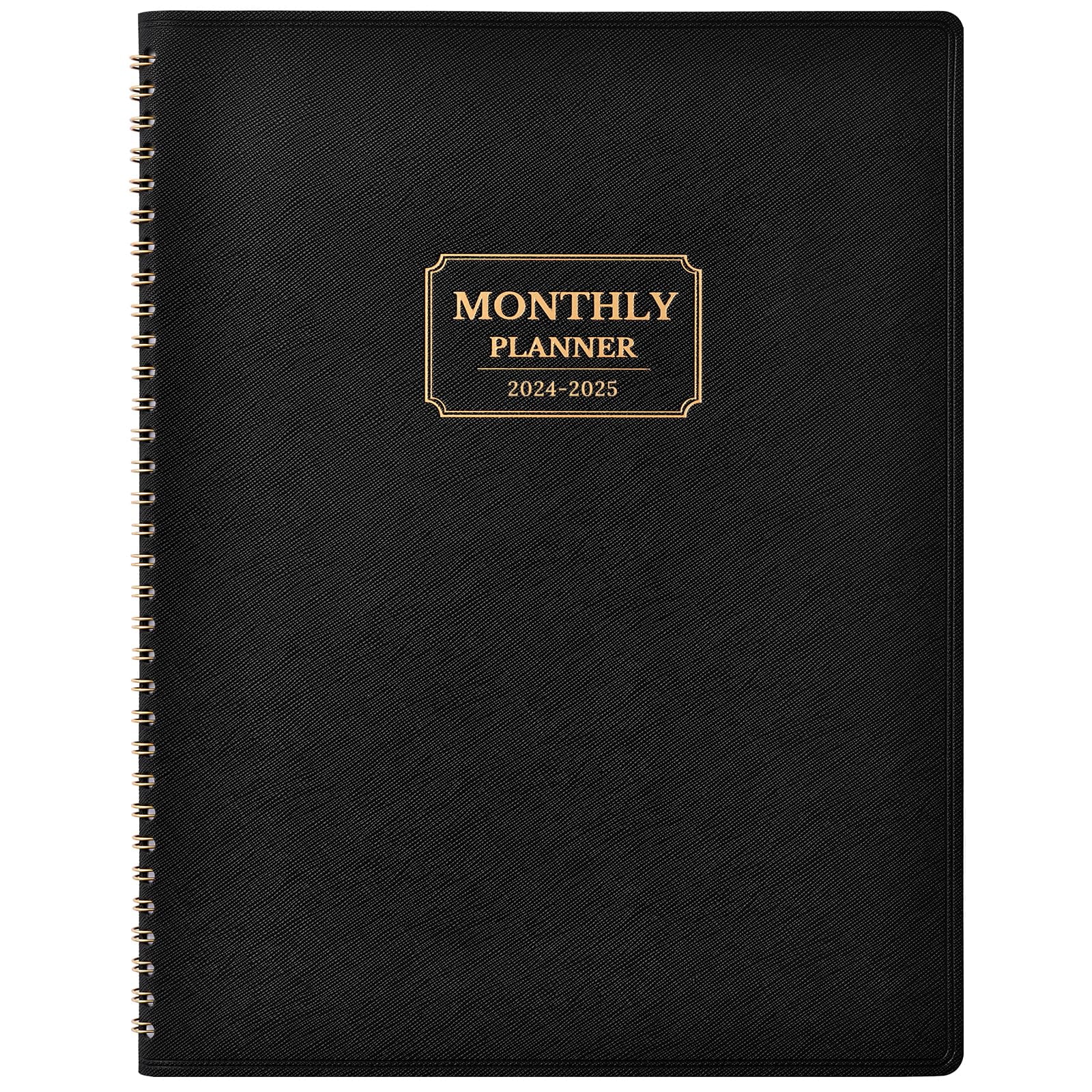 20242025 Monthly Planner 12Month Planner 20242025 with Tabs, 8.86" x 11.4", Saffiano