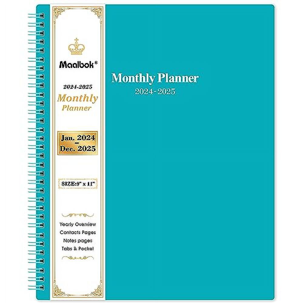 2024-2025 Monthly Planner - Monthly Calendar 2024-2025 with Two-Side ...