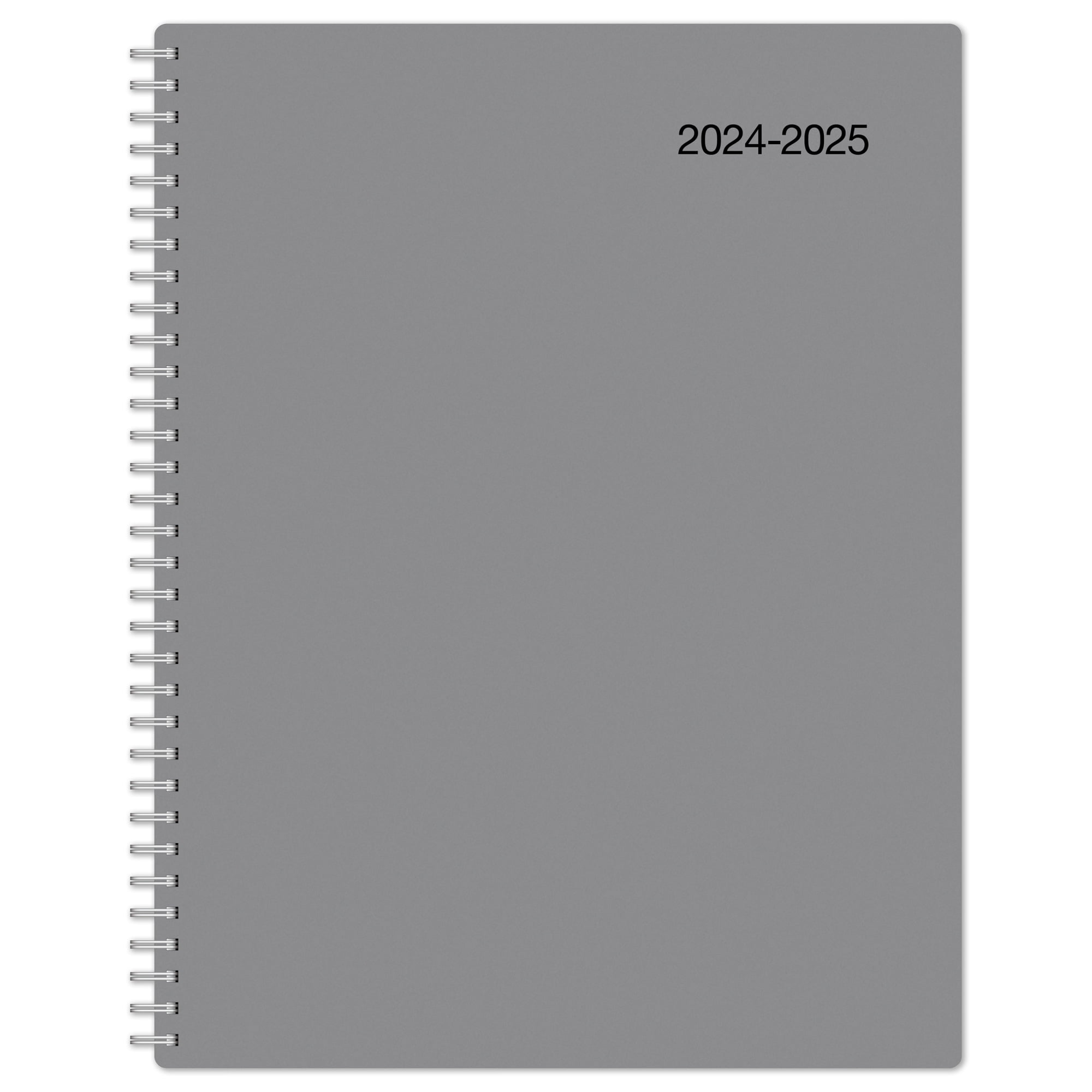 20242025 Office Depot® Brand Weekly/Monthly Academic Planner, 81/2" x 11", 30 Recycled, Gray