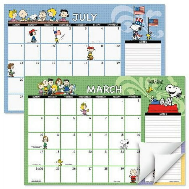 20242025 PEANUTS® Desk Calendar Pad, 11Inch x 161/4Inch Size, Large