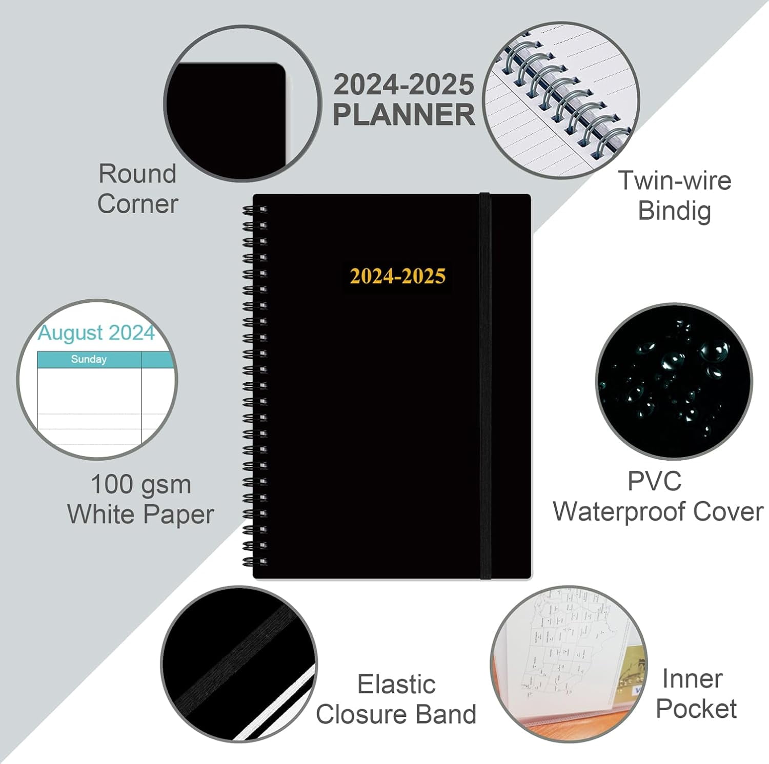 20242025 Planner 17 Months Weekly & Monthly Planner From August 2024