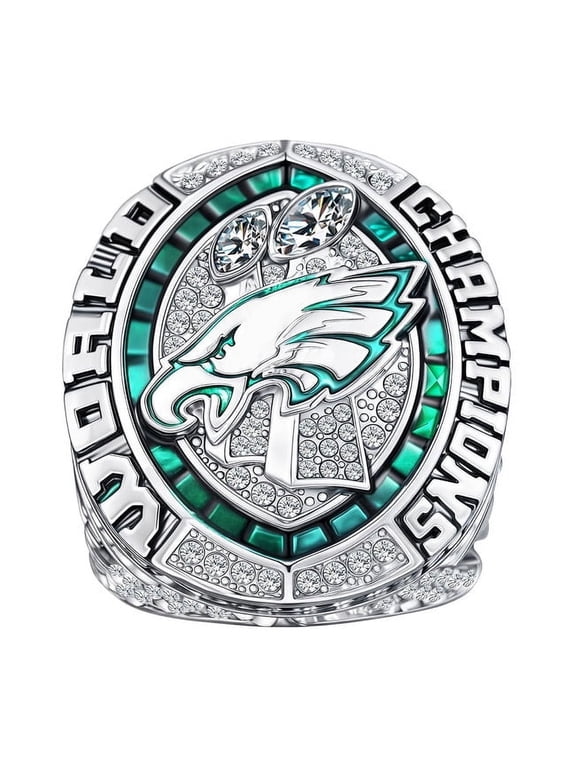 2024-2025 "SB59" PHI Football Champions Ring Replica Gift for Fans Mens Fathers, Includes Wooden Box
