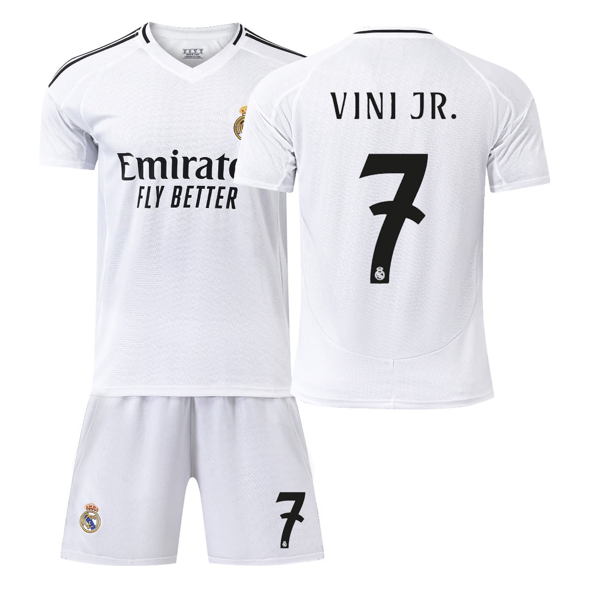 2024-2025 Season Soccer Jerseys for Kids Boys & Girls Number # 7 Vini