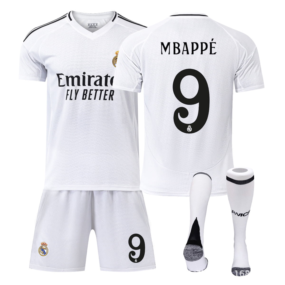 2024-2025 Season Soccer Jerseys for Kids Boys & Girls Number # 9 Mbappe ...