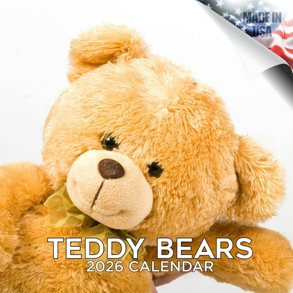 2025 2026 Teddy Bears Calendar - Hobby Monthly Wall Calendar - 12 x 24 Open - Thick No-Bleed Paper - Giftable - Academic Teacher''''s Planner Calendar Organizing & Planning - Made in USA