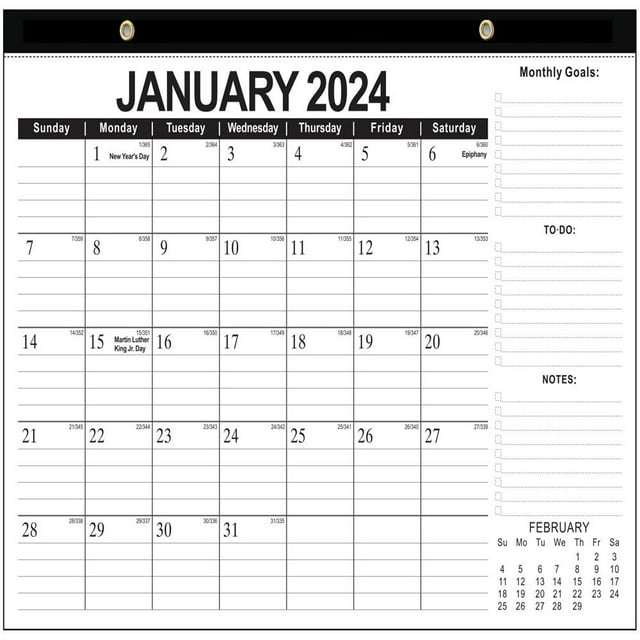 20242025 Wall Calendar Desktop Calendar 18 Months English Calendar