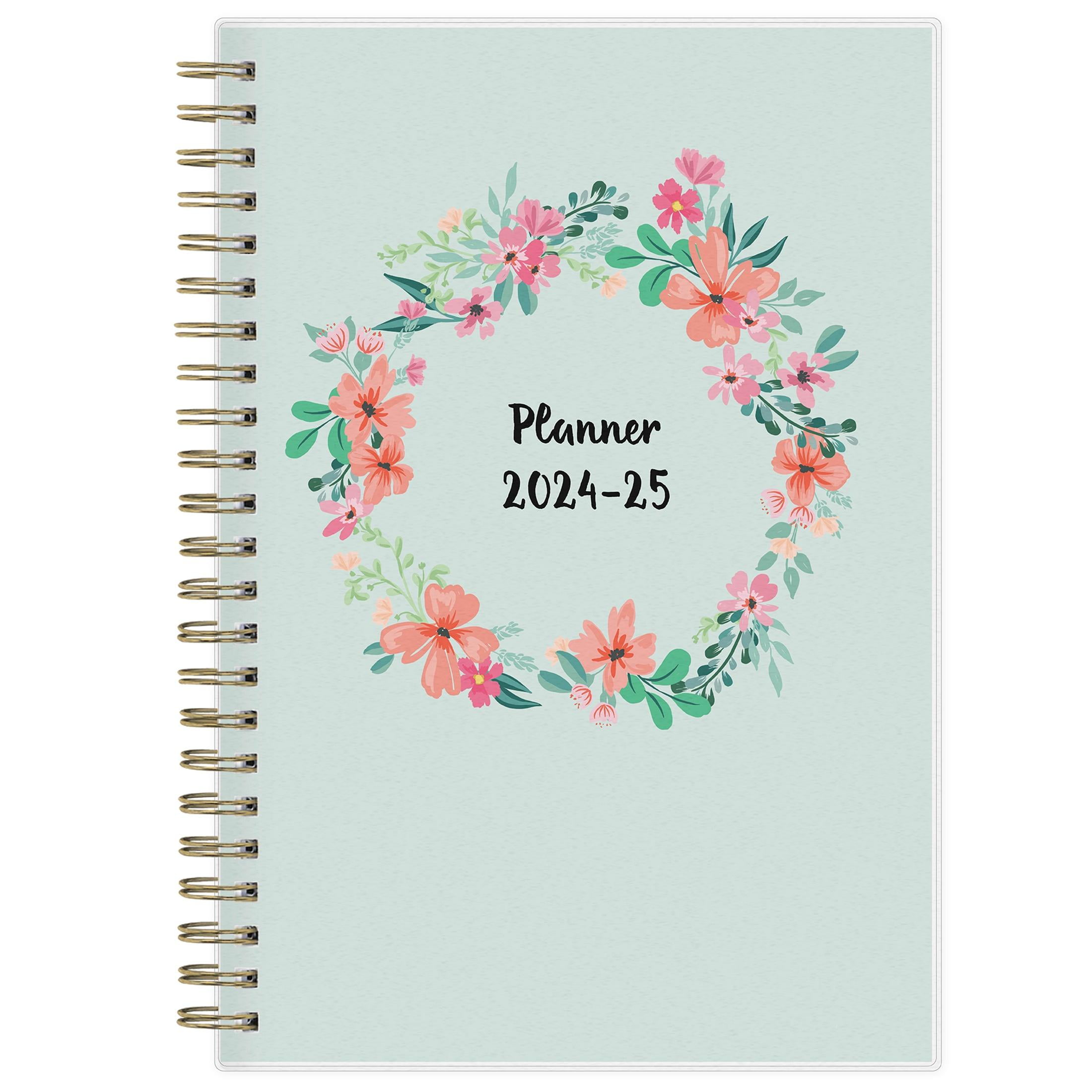 20242025 Weekly Monthly Planner, 5x8, Blue Sky, Laurel