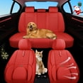 thumbnail image 1 of 2024-2026 Car Seat Cover for Honda Prologue, Red Car Seat Covers, Faux Leather, 5 Seats Full Set, With Lumbar Support, Waterproof, Protect and Upgrade Seats, Beautify the Interior of Old Cars, 1 of 10