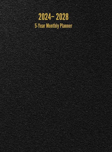 Large　(Black)　5-Year　(Hardcover)　60-Month　Planner:　Monthly　2028　2024　Calendar