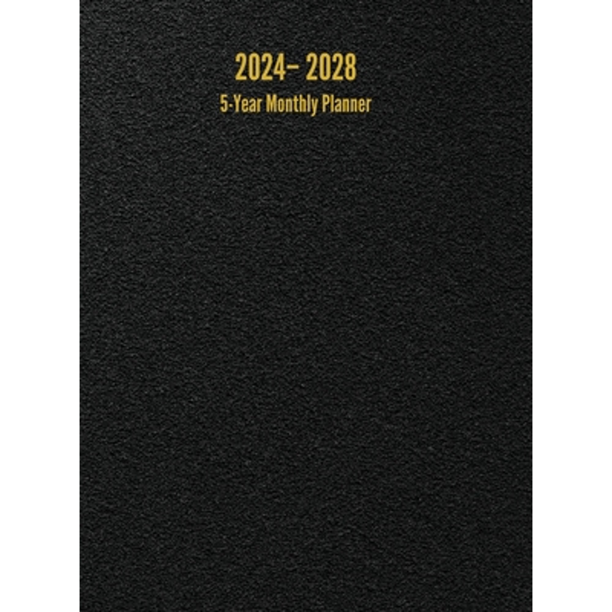 Pre-Owned 2024 - 2028 5-Year Monthly Planner: 60-Month Calendar (Black) - Large (Hardcover) by I S Anderson