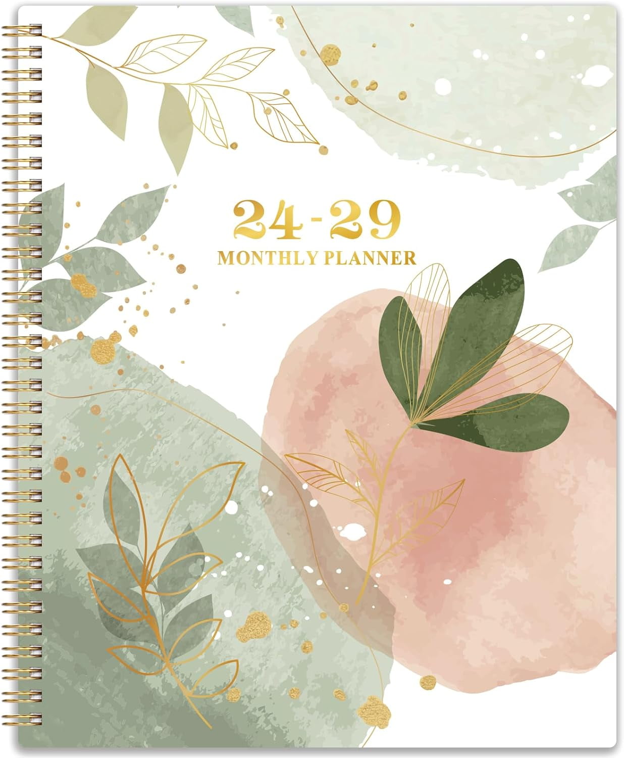 2024-2029 Monthly Planner/Calendar - Jul. 2024 - Jun. 2029, 5 Year Monthly Planner, 60 Monthly Planner, 9" x 11", 2-Side Pocket, Spiral Bound