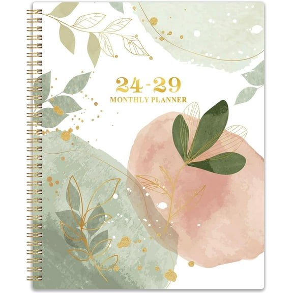 2024-2029 Monthly Planner/Calendar - Jul. 2024 - Jun. 2029, 5 Year Monthly Planner, 60 Monthly Planner, 9" x 11", 2-Side Pocket, Spiral Bound