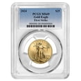 thumbnail image 1 of 2024 $25 American Gold Eagle 1/2 oz PCGS MS69 FS Blue Label, 1 of 2