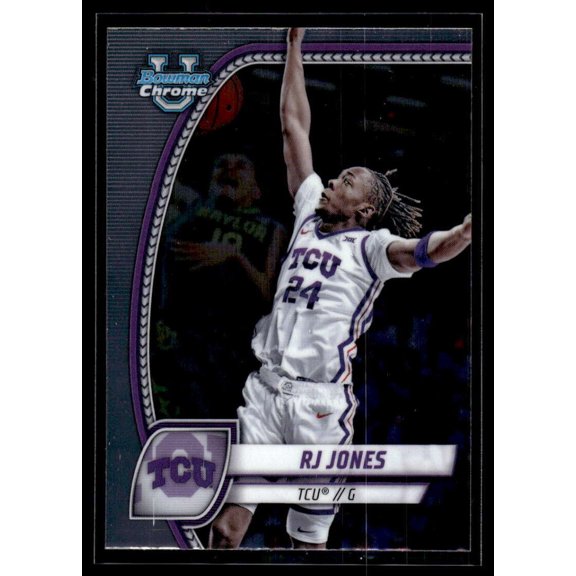 2024-25 BOWMAN UNIVERSITY CHROME #84 RJ JONES TCU HORNED FROGS