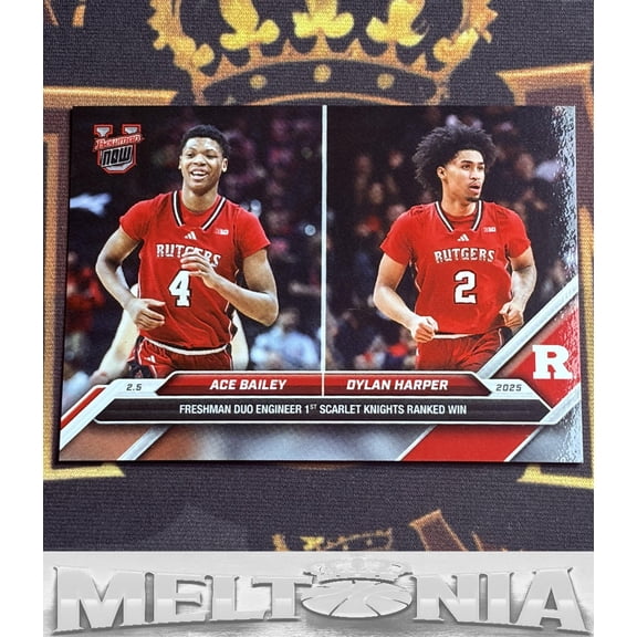 2024-25 Bowman U Now Ace Bailey / Dylan Harper #60 Rutgers Scarlet Knights NBA BASKETBALL Trading Card