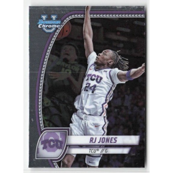 2024-25 Bowman University Chrome RJ Jones #84 TCU Horned Frogs Basketball Card