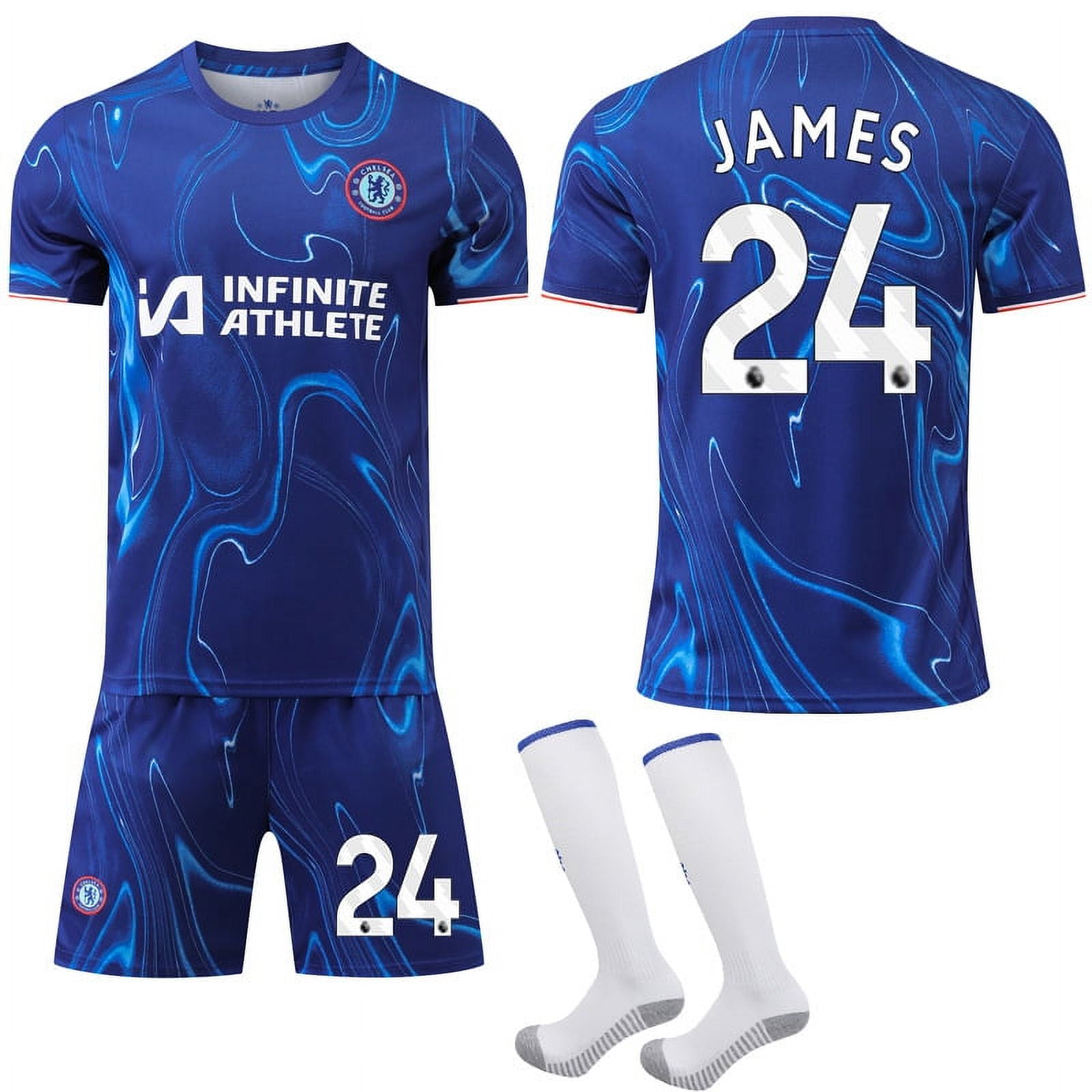 202425 Chelsea football uniform kit No. 24 James jersey kit
