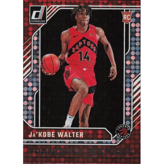2024-25 DONRUSS FRANCHISE FEATURES DISCO #23 JA'KOBE WALTER TORONTO RAPTORS