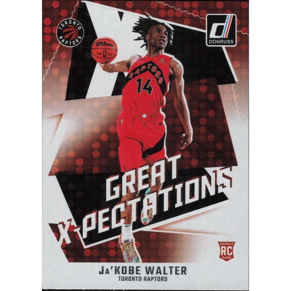 2024-25 DONRUSS GREAT X-PECTATIONS DISCO #10 JA'KOBE WALTER TORONTO RAPTORS