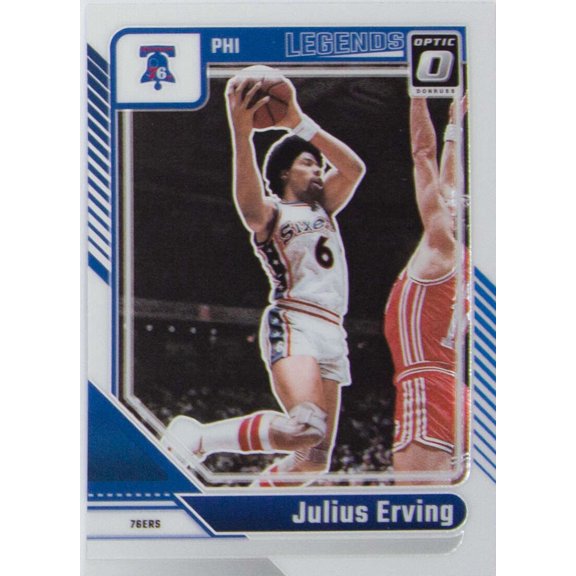 2024-25 DONRUSS OPTIC BASE LEGENDS #232 JULIUS ERVING LEGEND PHILADELPHIA 76ERS