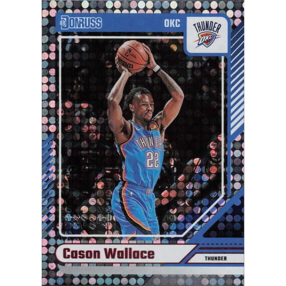 2024-25 DONRUSS RED DISCO #105 CASON WALLACE /149 OKLAHOMA CITY THUNDER