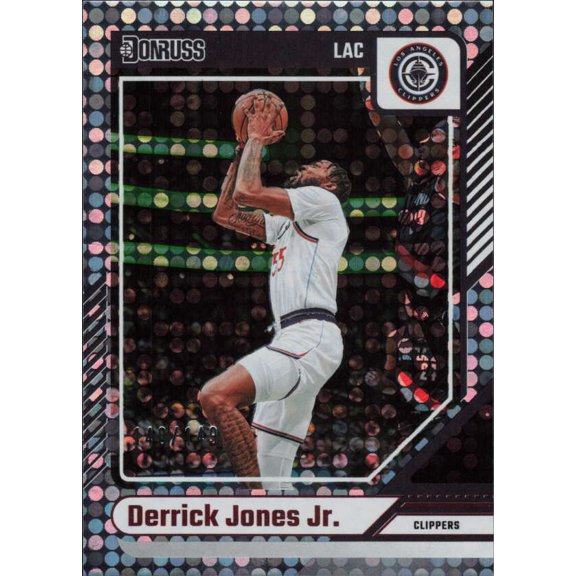 2024-25 DONRUSS RED DISCO #15 DERRICK JONES JR. /149 LOS ANGELES CLIPPERS