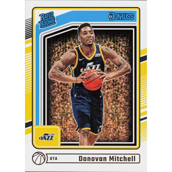 2024-25 DONRUSS RETRO RATED ROOKIE BOX TOPPER #17 DONOVAN MITCHELL UTAH JAZZ