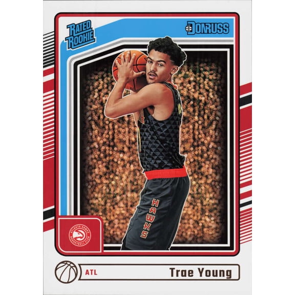 2024-25 DONRUSS RETRO RATED ROOKIE BOX TOPPER #3 TRAE YOUNG ATLANTA HAWKS