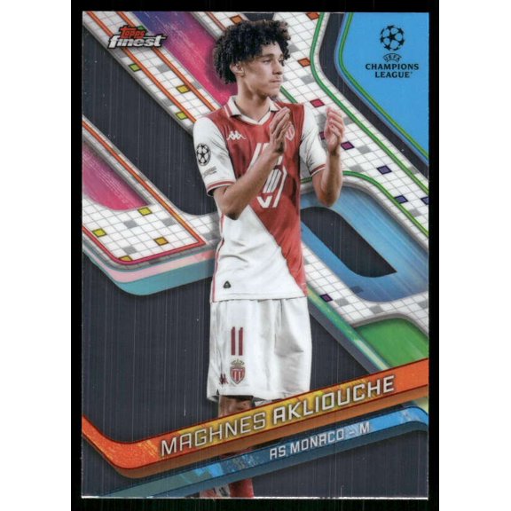2024-25 FINEST UEFA CLUB COMPETIONS #115 MAGHNES AKLIOUCHE AS MONACO