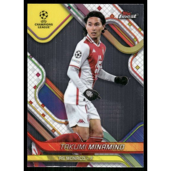 2024-25 FINEST UEFA CLUB COMPETIONS #121 TAKUMI MINAMINO AS MONACO
