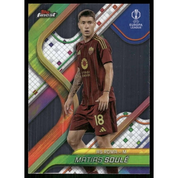 2024-25 FINEST UEFA CLUB COMPETIONS #37 MATIAS SOULE ROMA