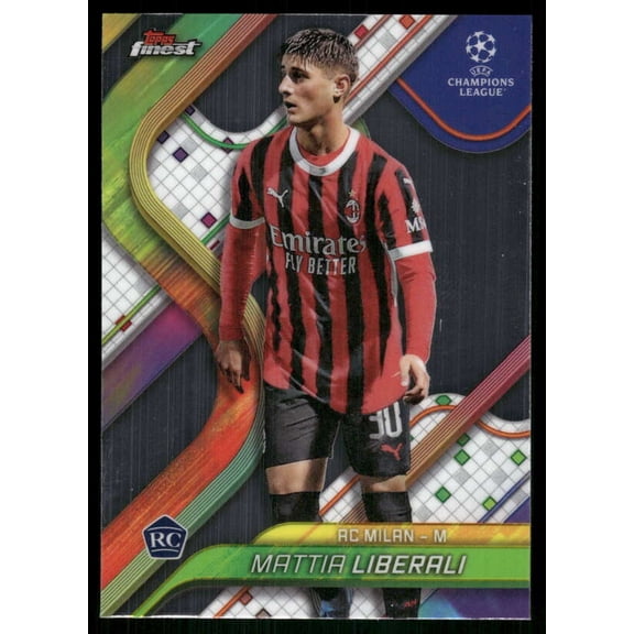 2024-25 FINEST UEFA CLUB COMPETIONS #78 MATTIA LIBERALI RC A.C. MILAN