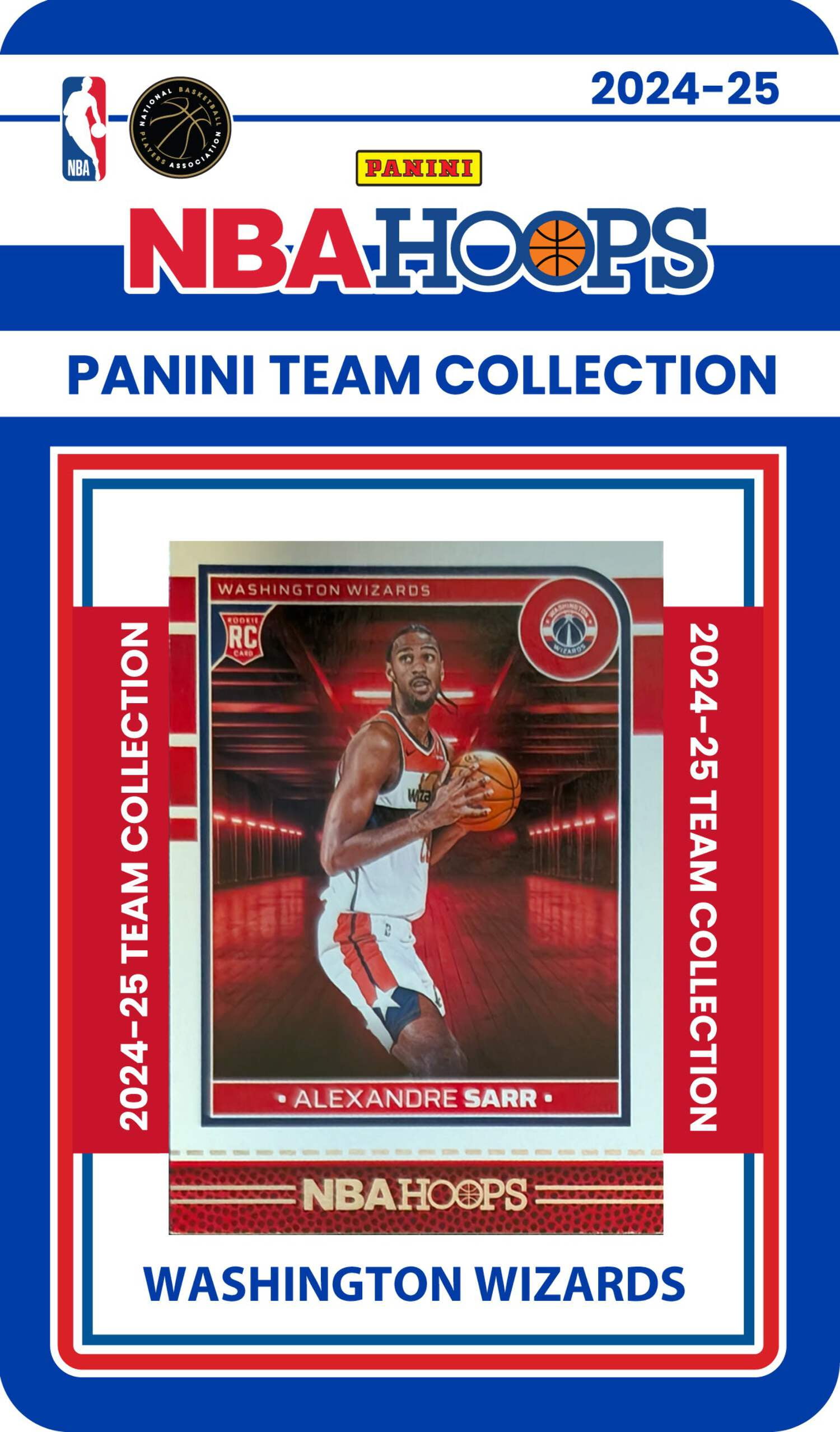 2024-25 Hoops Factory Sealed Team Set Wizards Alexandre Sarr RC 