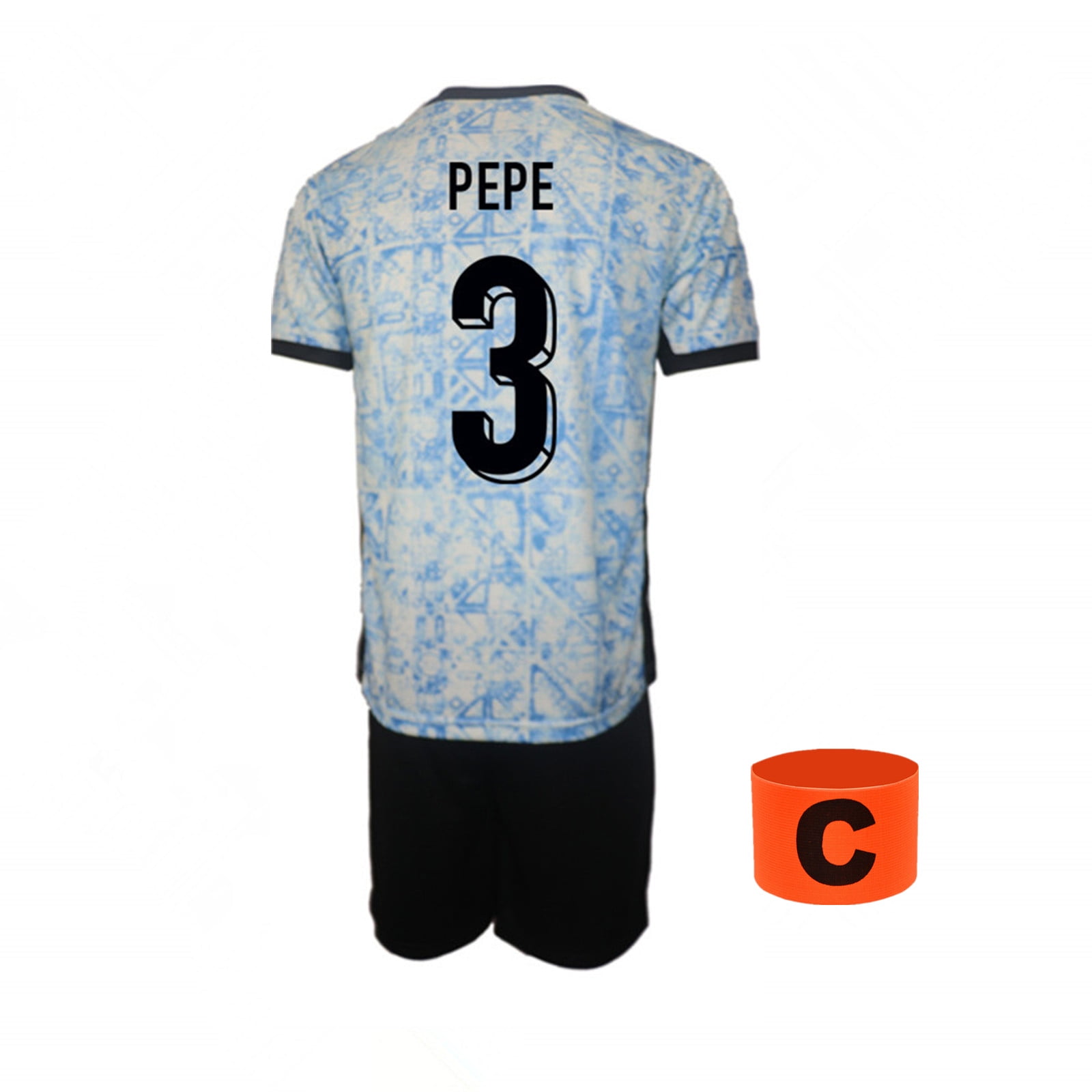 2024-25 Kids Soccer Jersey Portugal Boys Football Uniforms For