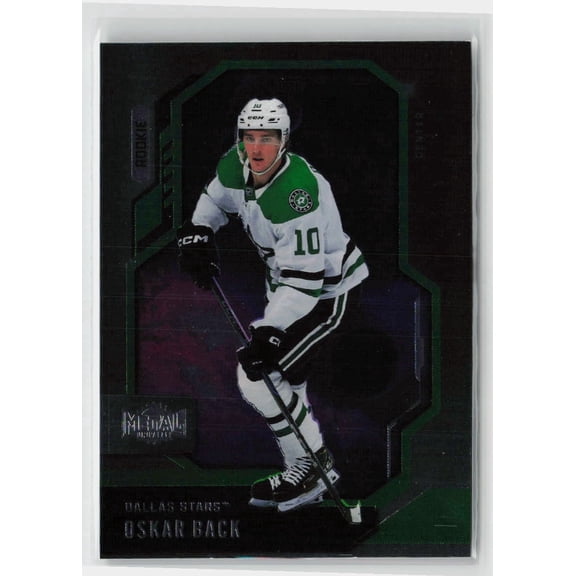 2024-25 SkyBox Metal Universe Hockey Oskar Back Dallas Stars RC Green #128 Hockey Card