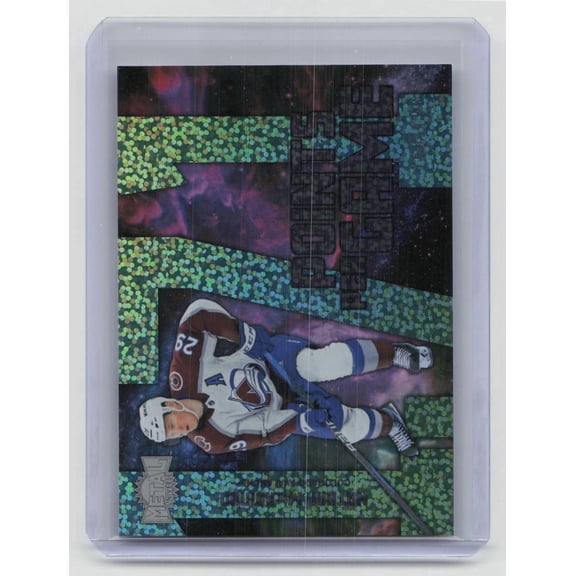 2024-25 Metal Universe Hockey Points Per Game Nathan MacKinnon #PPG-2 Speckle /199