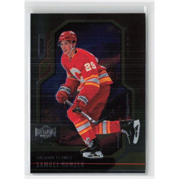 2024-25 Metal Universe Hockey Samuel Honzek #109 Rookie Calgary Flames Hockey Card