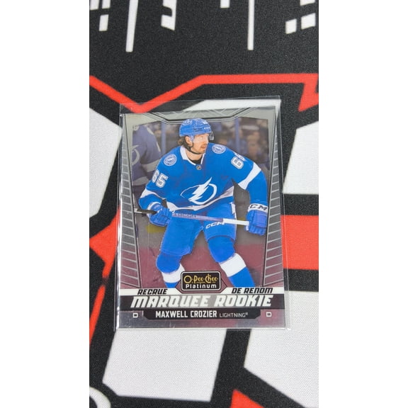 2024-25 O-Pee-Chee Platinum Maxwell Crozier #259 Tampa Bay Lightning NHL Hockey Card Tampa Bay Lightning NHL Ice Hockey Trading Card