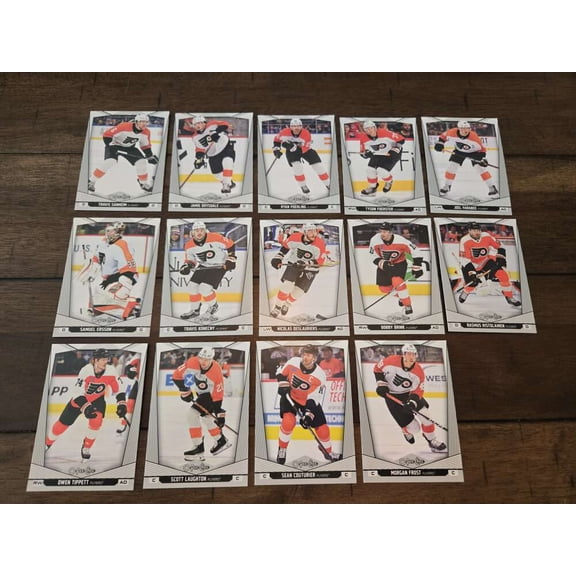 2024-25 O-Pee-Chee OPC Philadelphia Flyers Base No SP Team Set of 14 Cards: #8 Joel Farabee #48 Tyson Foerste (See Scan for players include