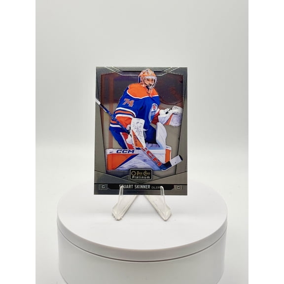 2024-25 O-Pee-Chee Platinum Upper Deck Excellent Hockey Card #105 Stuart Skinner Edmonton Oilers