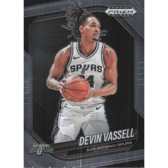 2024-25 PANINI PRIZM BLACK #225 DEVIN VASSELL SAN ANTONIO SPURS