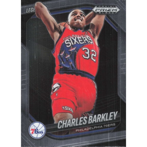 2024-25 PANINI PRIZM BLACK #260 CHARLES BARKLEY LEGEND PHILADELPHIA 76ERS