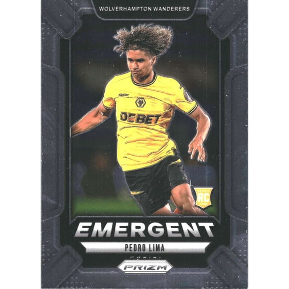 2024-25 PANINI PRIZM PREMIER LEAGUE EMERGENT #16 PEDRO LIMA WOLVERHAMPTON WANDERERS