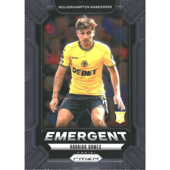 2024-25 PANINI PRIZM PREMIER LEAGUE EMERGENT #4 RODRIGO GOMES WOLVERHAMPTON WANDERERS